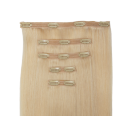 NV Clip In 5 Pcs Hair Extensions 50-52cm White Gold/ 60