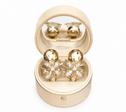 M186 OWS True Wireless Earbuds Bluetooth 6.0-Κόσμημα με πολυτελή θήκη σαμπανι-χρυσό